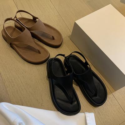 2025 Минималистичные темпераментные сандалии-балетки с носком «елочка» для отпуска женские