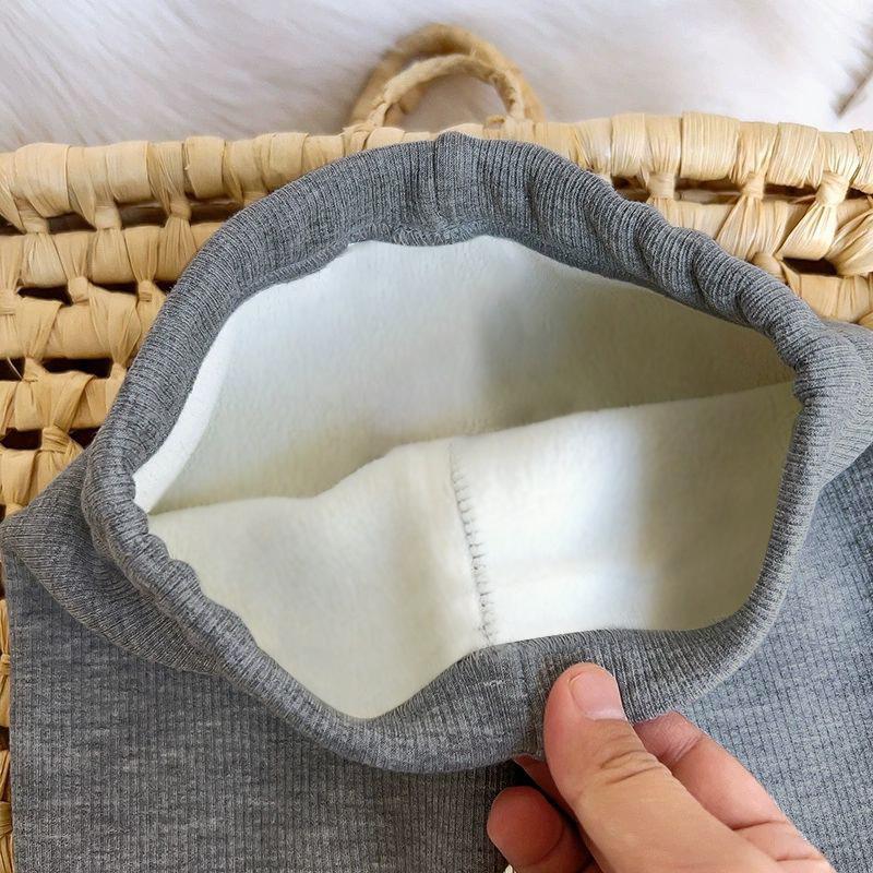 Девичьи осенне-зимние брюки-верхняя одежда на флисовой подкладке, стильные флисовые леггинсы облегающего кроя с узором в виде сердечек, детская одежда