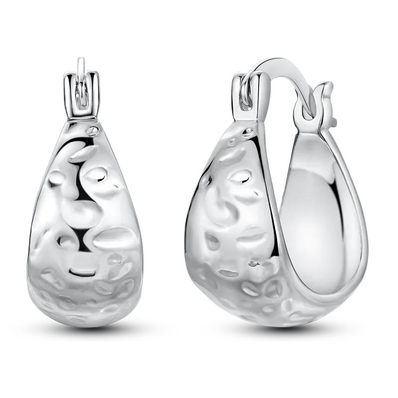 925 Silver Love Feather Moon Star Heart Earrings for Women Girls Charms Hoop Stud Jewelry Gifts
