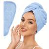 Ultra Soft Microfiber Towel - Fast Drying, Super Absorbent Wrap for Women & Girls, Gentle Care for Curly or Damaged Hair, Solid Bathroom Accessory