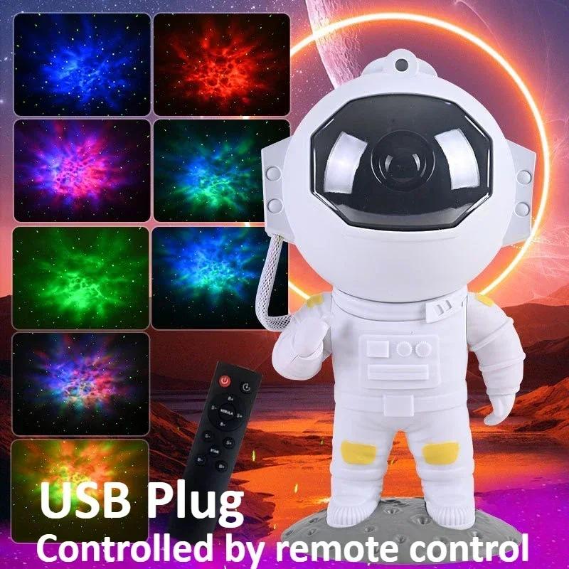 Звездный светодиодный ночник-проектор Креативный светодиодный астронавт Не требует установки Перезаряжаемый для использования Проекционный окружающий свет