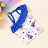 Cartoon Pattern Pet Summer Clothes Soft Cat Suspender Skirt  for Puppy Small Animal