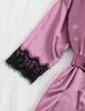 Women's Lace Satin Erotic Sleepwear Set