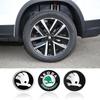 DAYB7 4pcs Car Emblem Wheel Center Hub Cap Cover Sticker Decoration Accessories For Skoda Rapid Octavia VRS VII S Kodiaq Karoq Fabia