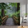 Шторка для душа Forest Bridge - Прочный полиэстер, Водонепроницаемая, Легко чистить
