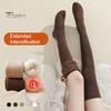 1 Pair Women Winter Socks Tihick Plush Over Knee Socks Anti-slip Solid Color Warm Thickened Stockings Warmth Socks for Various Occasions