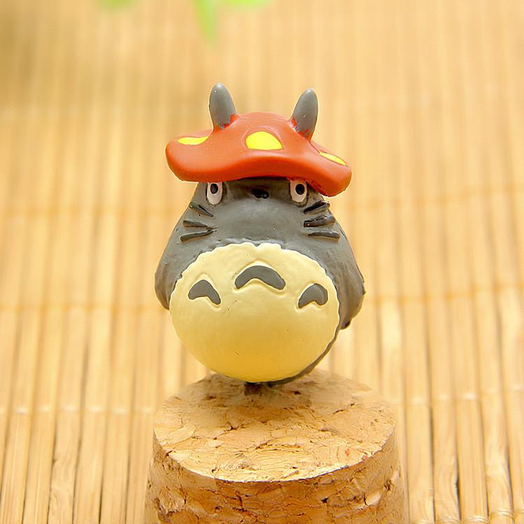 My Totoro Neighbor Pvc Ornament With Mushroom On The Top Of The Head For Gift