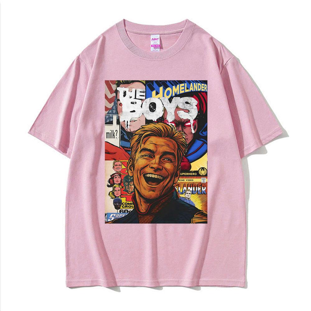 Homelander Butcher The Boys Tv Show Comic T Shirt Unisex Unisex Harajuku Streetwear Gothic Tshirt Summer Tops Short Sleeve T Shirts