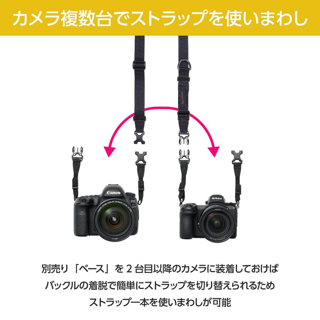 HAKUBA Ремень для крепления Speed Sling 25 AZ 25 мм Регулируемый Черный GW-PRO AMZKST-GWATSS25 Широкий, Эластичный, Ремень для быстрой съемки,