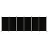 VidaXL Room Divider 6 Panels Folding Room Separator Privacy Screen Partition Living Room Decoration Black 350273