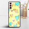 Стеклянный чехол LOVE Heart для Samsung Galaxy S22 S20 FE S21 Plus, чехол для телефона S10 5G S9 Note 20 Ultra 10 Lite Shell