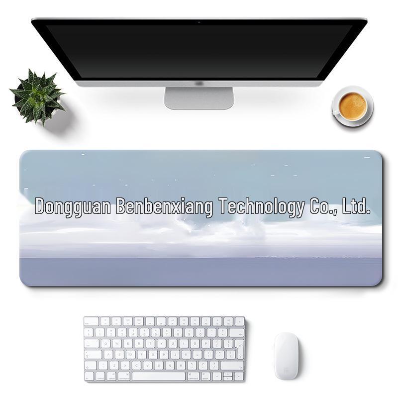 Очень большой коврик для стола с милым дизайном для девочки - Нескользящий коврик для мыши в стиле пейзажа