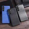 Подходит для чехла на мобильный телефон Samsung S25Ultra, защитного чехла A35, A15, A25 с тканевым узором, нового креативного чехла S23FE
