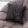Gothic Black Cat Moon Star Pillow Covers Pattern Cushion Cover Suitable for Sofa Bedroom Car Pillow Cover