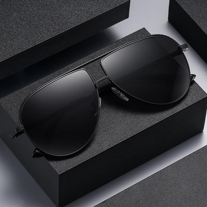 AORON мужские поляризационные солнцезащитные очки в металлической оправе, модные уличные очки для рыбалки, вождения, классический дизайн, спортивные очки, летние