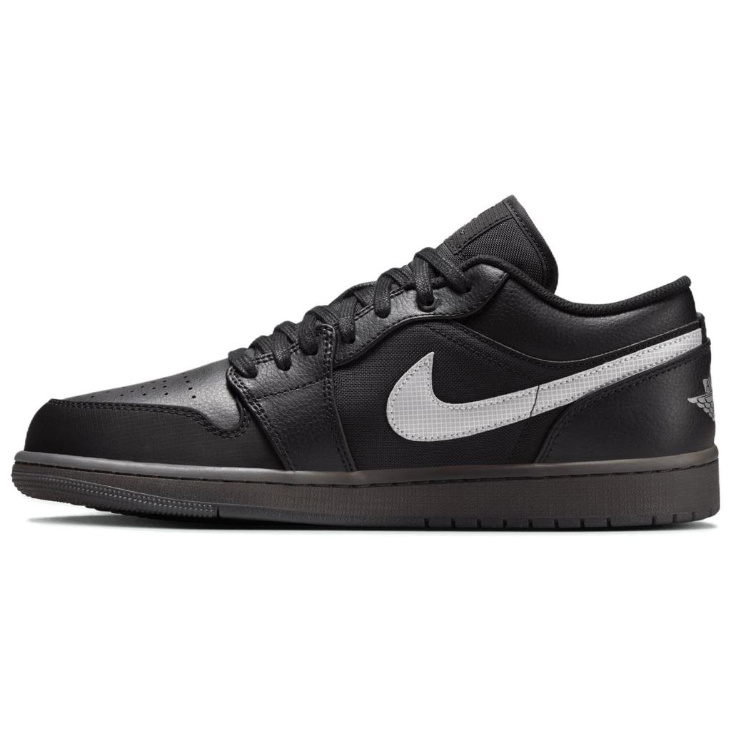 Jordan Air Jordan 1 Low SE CN Men's Vintage Basketball Shoes Black White Dark Smoke Grey HV5968-001