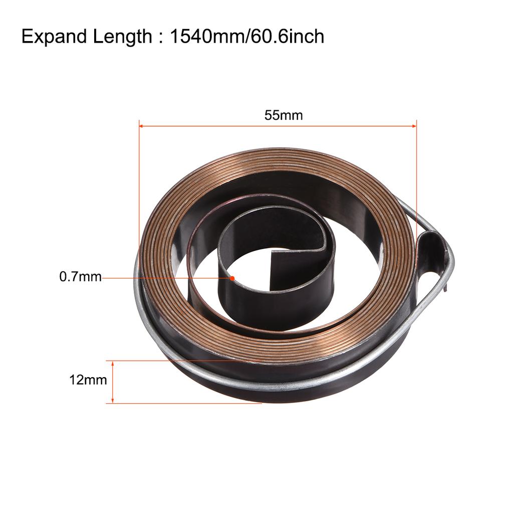 Drill Press Return Spring Quill Spring Feed Return Coil Spring Assembly Blackening Expand Length 680-1800mm Spring OD 34-66mm