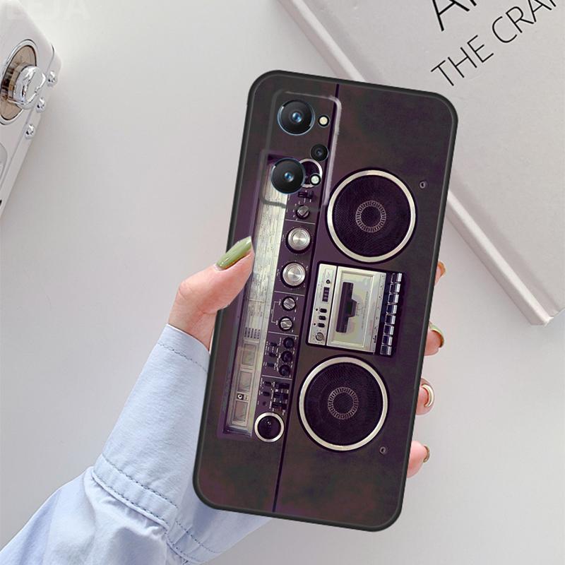 Ретро-кассетная лента Для Realme 14 12 10 11 13 Pro Plus GT 6 6T 5 GT7 Pro C61 C55 C51 C21Y C25S C67 C75 C53 Чехол