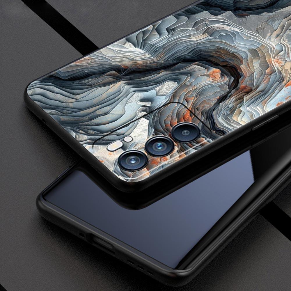 Складной чехол с текстурой для Oppo A17 A31 A54 A57 A78 A79 A98 Find X5 X6 Reno 6 7 8 10 11 12 13 F Pro 5G Мягкий ТПУ чехол Fundas
