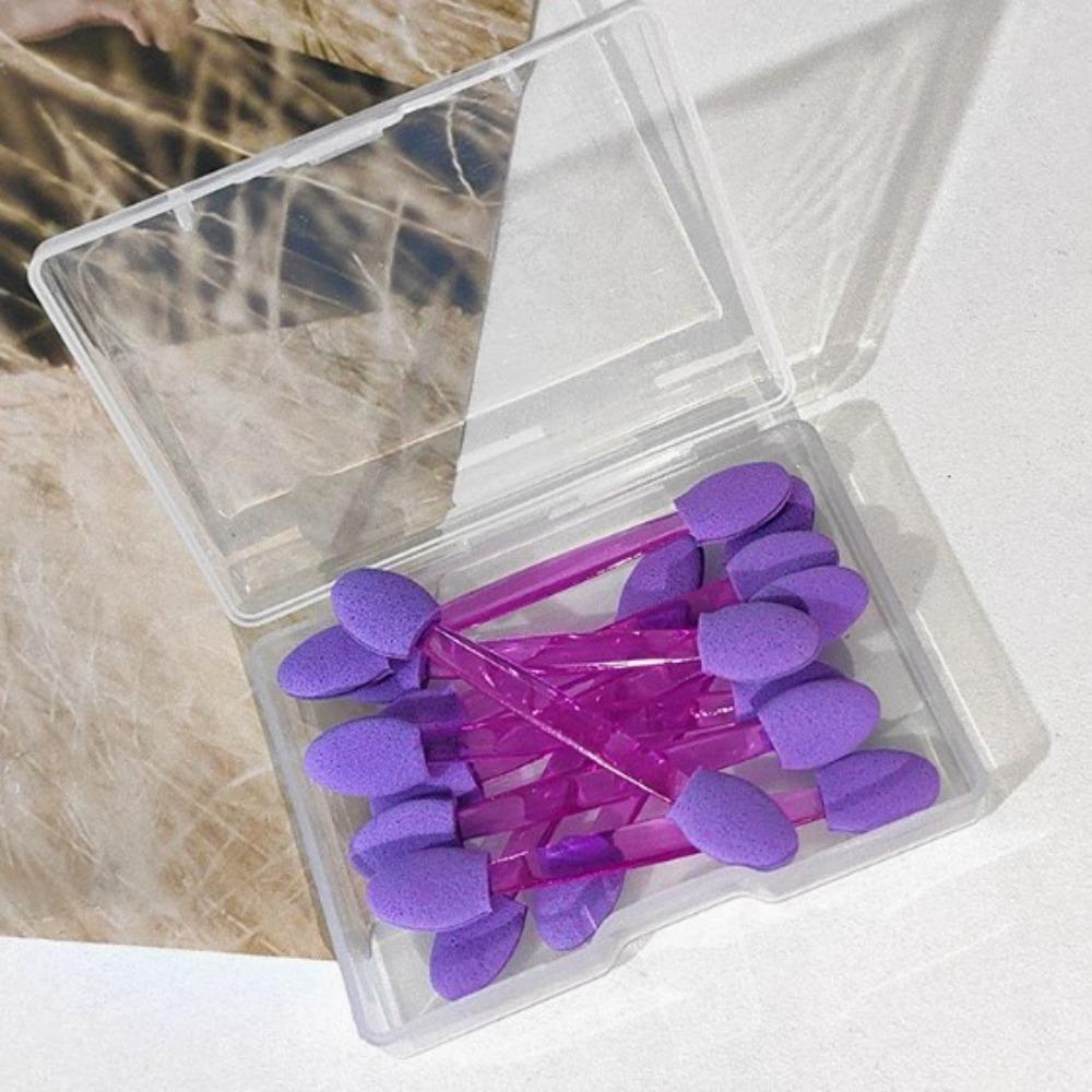 10pcs Multicolors Eyeshadow Stick Brush Double Sided Disposable Eyeshadow Brush Beauty Kit Brush