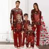 Christmas Prints Family Matching Long Sleeve Tops+Pants Set Family Matching Sets