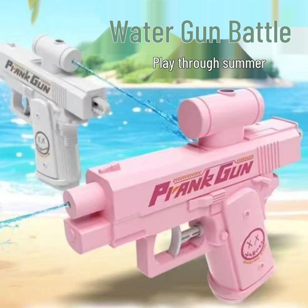 Double-Sided Reverse Pistol Water Gun: Two-Way Squirt Toy