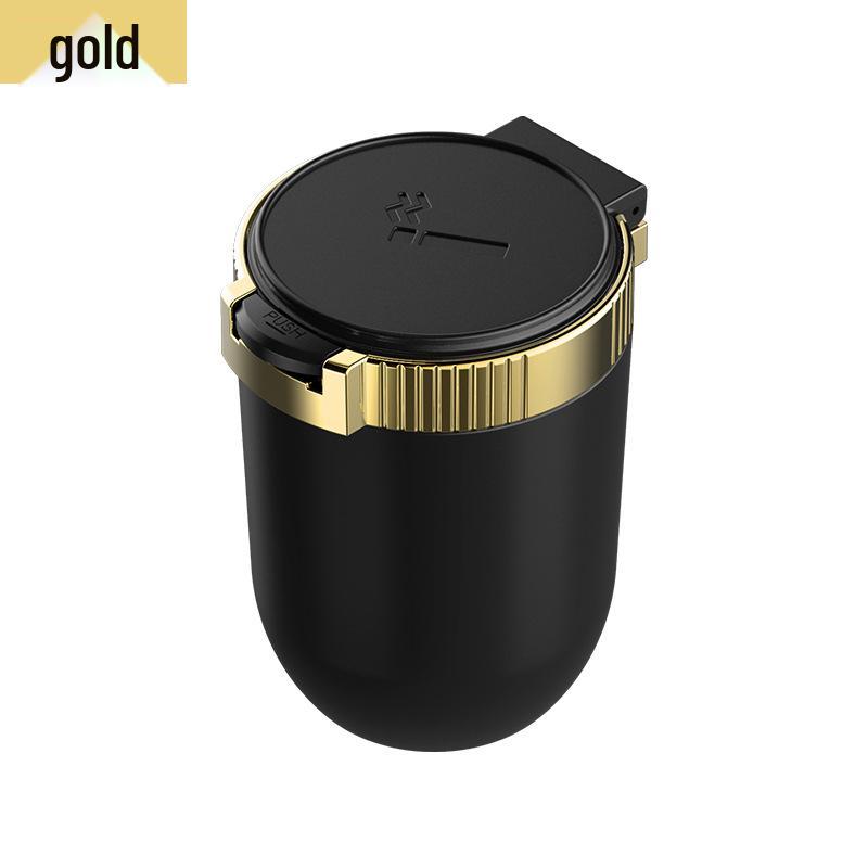 LED Car Ashtray with Flame Retardant Liner and Smoke Extinguishing Lid