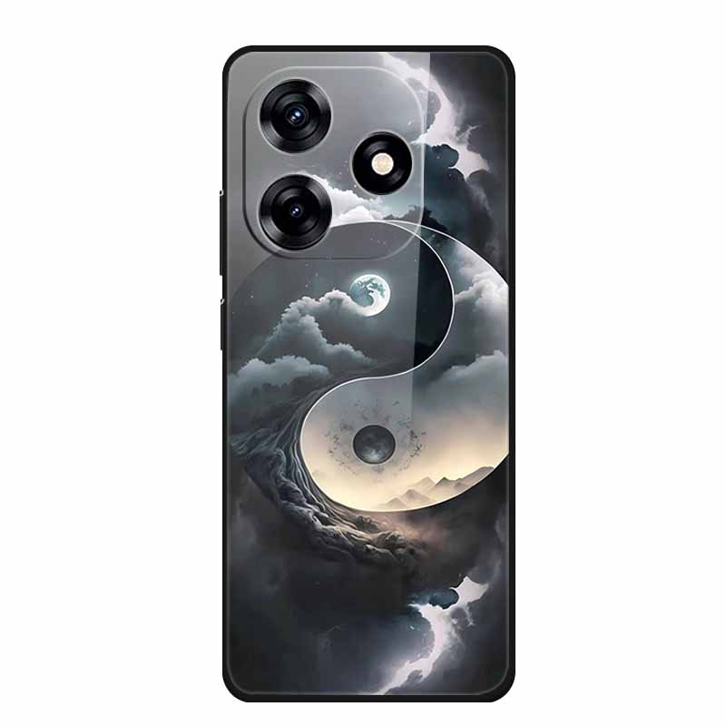 Glass Case For Honor X5c Plus Case Soft Bumper Hard Tempered Glass Back Cover For Honor X5c Plus Play 10A Phone Case X 5 C Plus