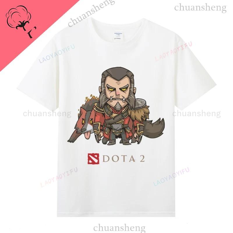 Игровая футболка Dota2 Футболка с принтом героя игры Топ Shadow Fiend Pudge Axe Slardar Sven Wraith King Cent Phoenix Унисекс Одежда
