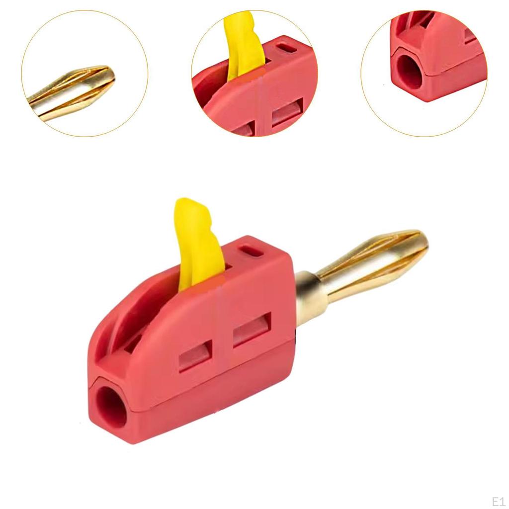 Вилка типа «банан» 4 мм, 250 В/32 А, высокая прочность, стабильная проводимость, практичный штабелируемый мини-штабелируемый