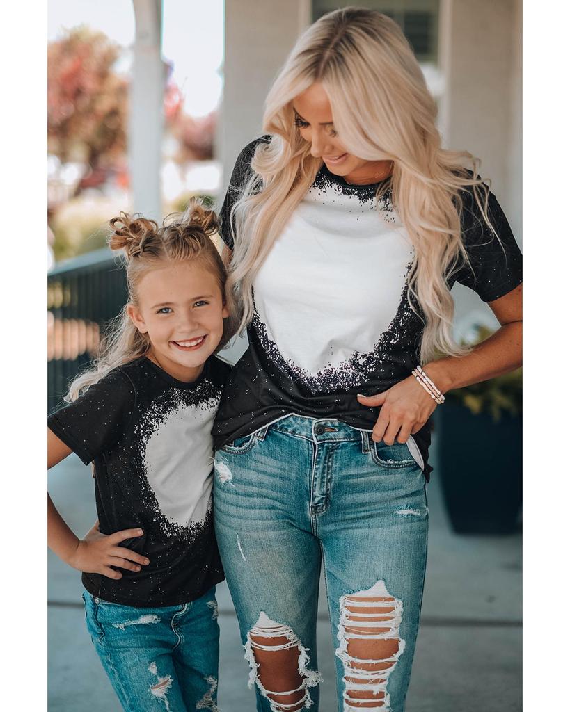 Azura Exchange Футболка с круглым вырезом и короткими рукавами, окрашенная в тай-дай