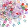30/50/100pcs Random Glass Star Beads Colorful Mini Star Shape Loose Beads Lampwork Twinkle Little Star Beads for Jewelry Making Bracelets Bulk