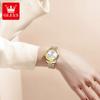 OLEVS 3705 Woman Watch 30M Waterproof Date Quartz Watch For Women High Hardness Mirror Diamond Scale Luxury Ladies Hand Clock