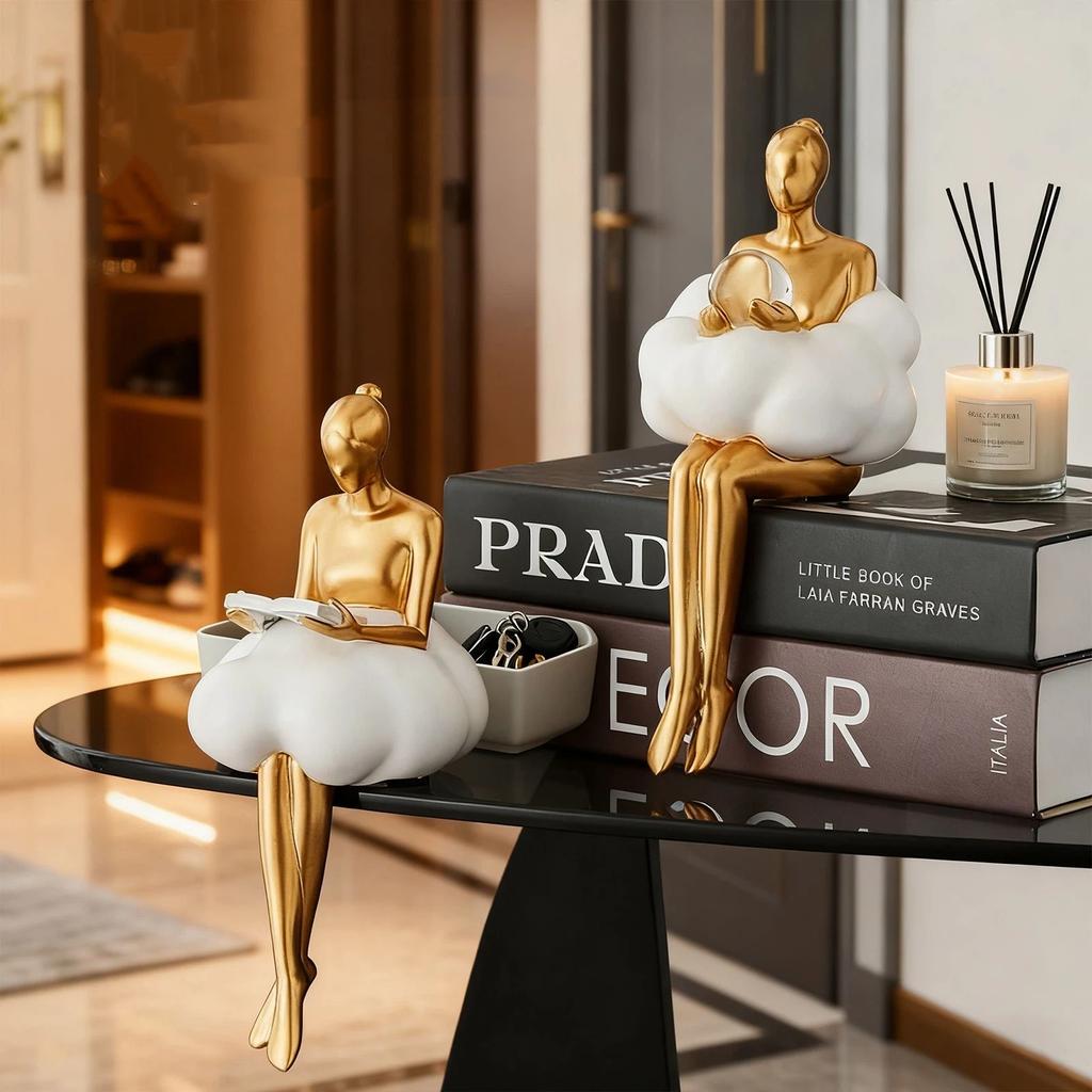 Абстрактная фигурка балерины в облаках для стола – креативное украшение для дома и кабинета