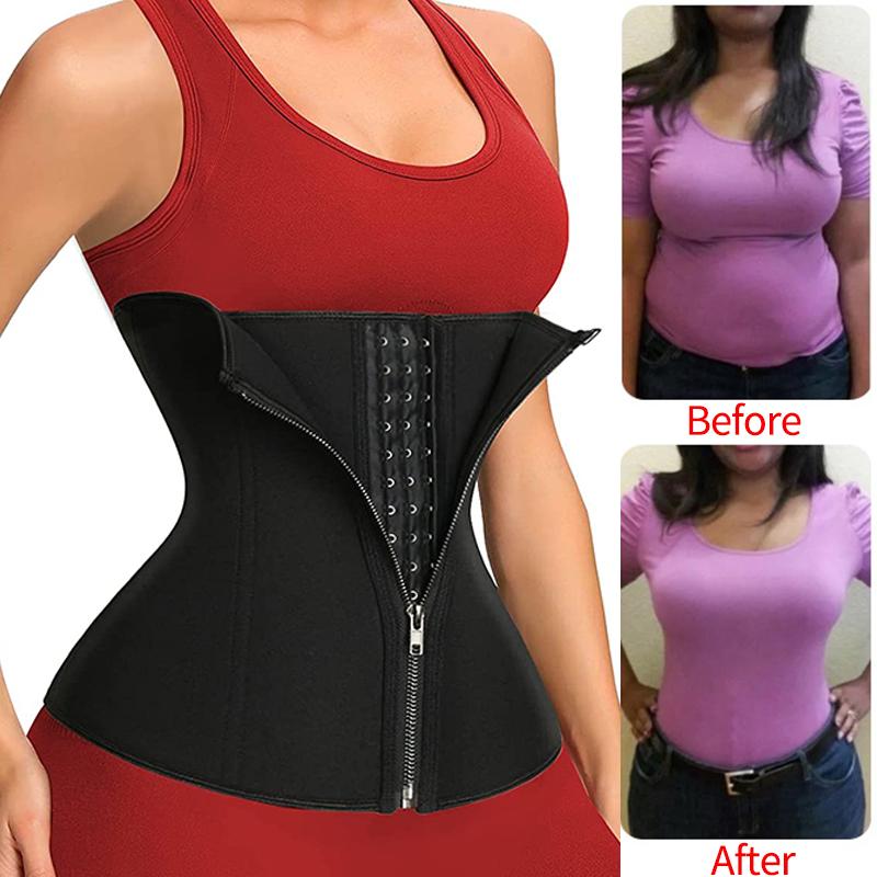 Women Waist Trainer Corsets Tummy Control Shapewear Sport Workout Girdle Slimming Body Shaper for Weight Loss Fat Burner Neoprene Sauna Sweat Belt