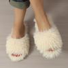 Cotton Slippers, Winter Fur Slippers, Women's Indoor Lightweight Slippers, 2024 Spring and Autumn New Solid Color Fashionable Slippers