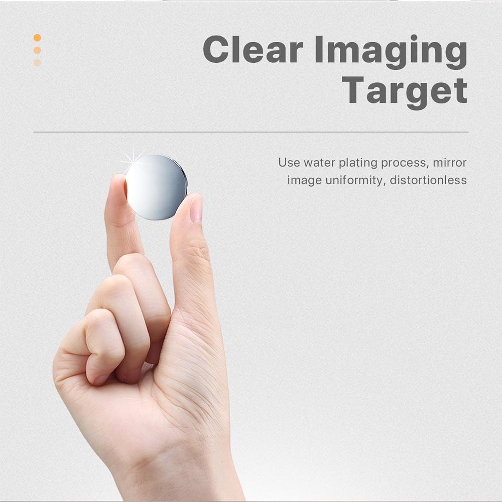 Компактное клейкое зеркало для телефона с металлическими пластинами для селфи, совместимое с iPhone Samsung Photo