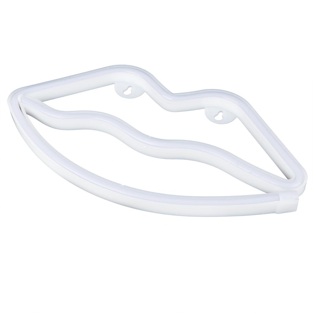 LED Neon Sign Lamp Lip Shaped Wall Decorative Light for Proposal Wedding Home Birthday Party