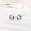 Cute Small Wreath New Colorful Fashion Metal Earring Stud Earrings Flower Circle Drop Earrings
