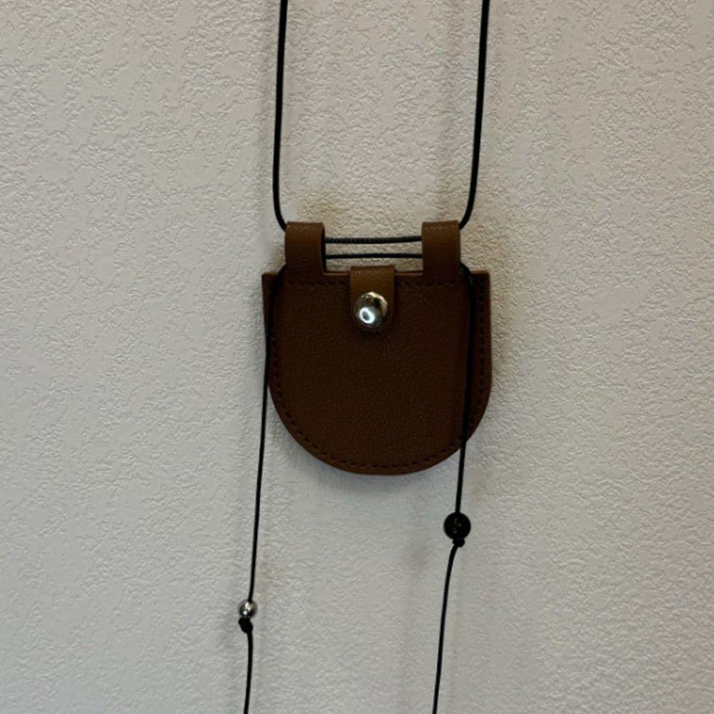 PU Mini Necklace Adjustable Chain Wearing Key Bag Necklace Creative Gift Sweater Chain Necklace