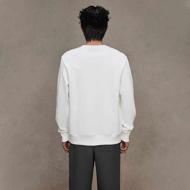 HLA Men's Embroidered Round Neck Pullover Sweatshirt