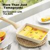 COOKER KING Non-Stick Pan with Titanium, Tamagoyaki Griddle, Fried Egg Pan, Steak Pan, Small Pan, Flat Bottom Pan, 19*14cm