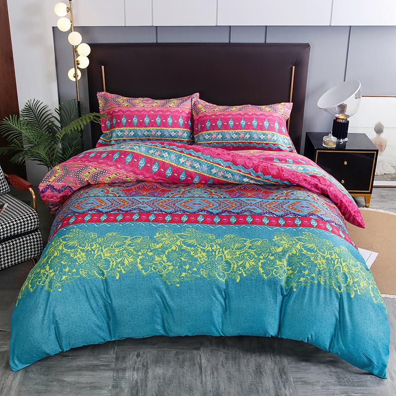 Bohemian Mossaic Ethnic Vintage Bed Linen Set King Queen Full Twin Size Duvet/Doona Cover Set
