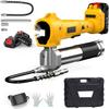10000 PSI Cordless Portable Electric Grease Gun Kit Flexible Hose Grease Gun Professional Lube Oil Power Tools