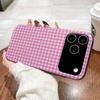 Простой шикарный решетчатый узор гофрированный узор для iPhone 17 16 15 14 13 12 11 16 Pro Max Plus Pro Нескользящий чехол для телефона