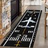 Airplane Runway Long Hallway Rug Runners Airport Aircraft  Carpet Pet Friendly Foldable Carpets Resistant Rugs for Bedroom Rugs