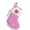 3d Pendant Gift Bag Letter Embroidered Gift Pendant Christmas Tree Decoration Pink Christmas Socks