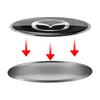 2025 Hot 3D ABS Aluminum Car Sticker Body Trunk Decoration Sticker Accessories For Mazda 2 3 7 Axela CX-5 CX-3 CX-7 MPS MS Atenz