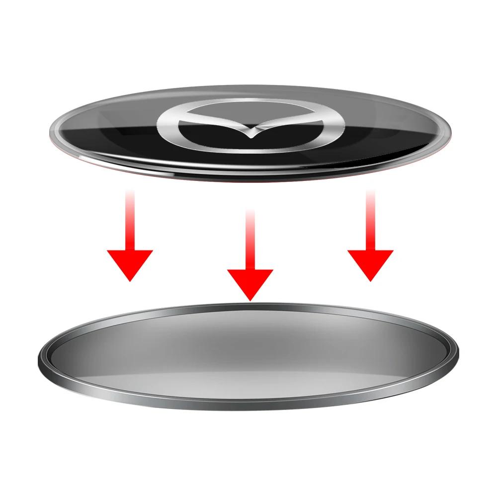 2025 Hot 3D ABS Aluminum Car Sticker Body Trunk Decoration Sticker Accessories For Mazda 2 3 7 Axela CX-5 CX-3 CX-7 MPS MS Atenz