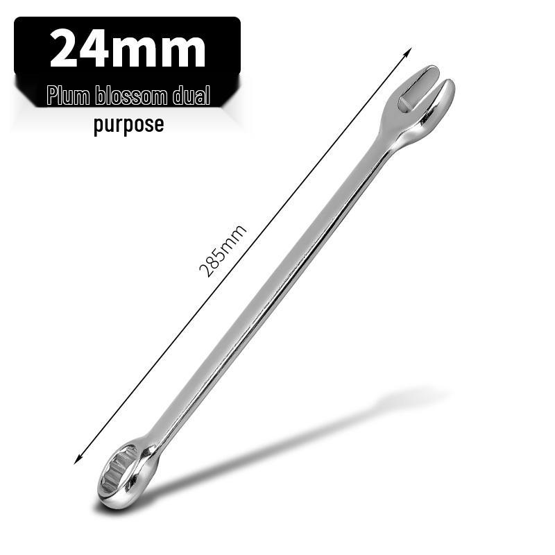 Metric Dual-Use Wrench: Box-End & Open-End Wrench for Auto Repair